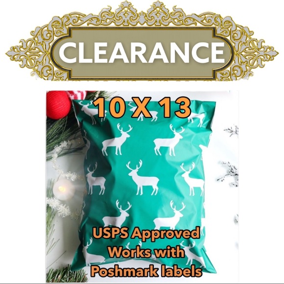 Other - 25 10X13 Deer Poly Mailers CHRISTMAS CLEARANCE